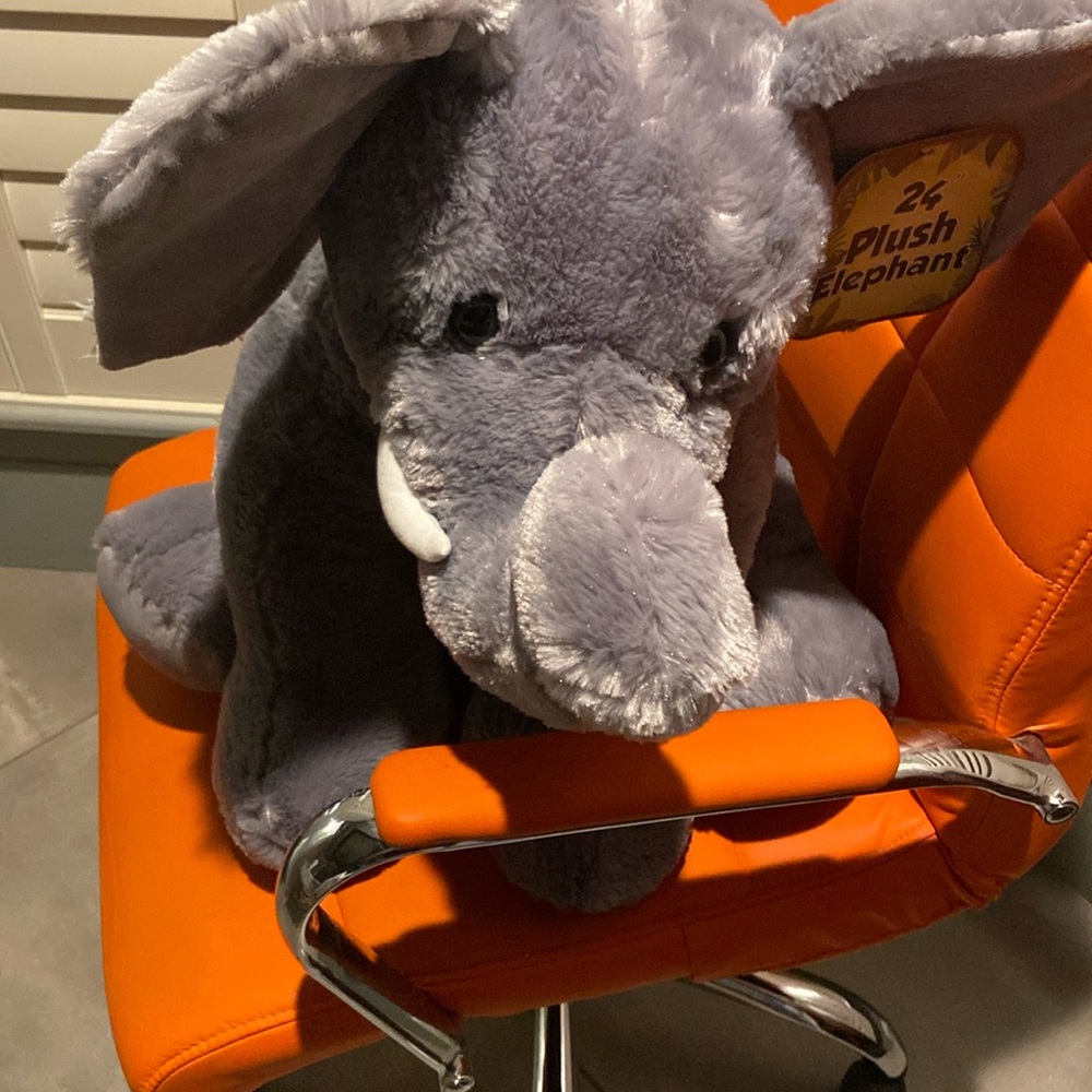 24-Inch Stuffed Elephant